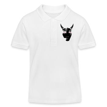 Devil girl - Kinder Organic Poloshirt Mini Sprinter von Stanley/Stella - Weiß - Vorne