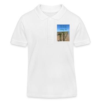 Zeeland Statements on the beach - Kids Organic Polo Shirt by Stanley/Stella - white - Front