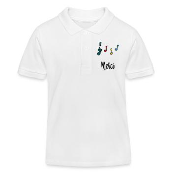 MERCI. MAÎTRESSE. MAÎTRE. MERCI MAÎTRESSE - Polo enfant bio Stanley/Stella - blanc - Devant