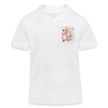 Mein Kostüm war in der Wäsche für den Karneval  - Kinder Organic Poloshirt Mini Sprinter von Stanley/Stella - Weiß - Vorne