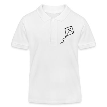 cerf volant - Polo enfant bio Stanley/Stella - blanc - Devant
