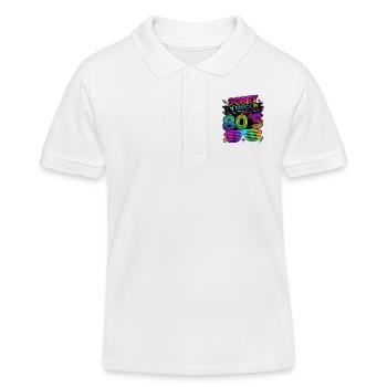 Sorry I'm Stuck in the 80's 80s - Kids Organic Polo Shirt by Stanley/Stella - white - Front