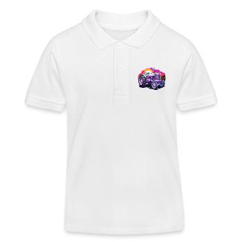 Tractor / Agriculture / Farmer / Field Work - Kids Organic Polo Shirt by Stanley/Stella - white - Front