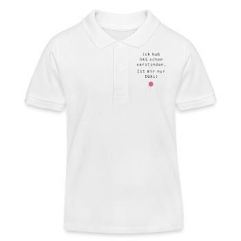 Ich hab das schon verstanden. Ist mir nur egal! - Kinder Organic Poloshirt Mini Sprinter von Stanley/Stella - Weiß - Vorne