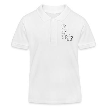 étoiles - Polo enfant bio Stanley/Stella - blanc - Devant