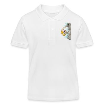 Grimpeur flexible - Polo enfant bio Stanley/Stella - blanc - Devant