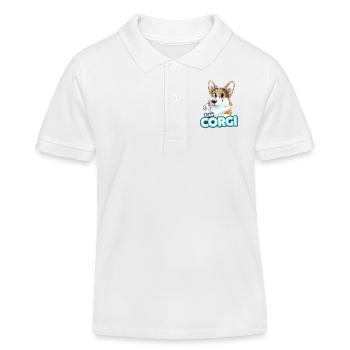 TEAM Corgi - dreifarbig - Kinder Organic Poloshirt Mini Sprinter von Stanley/Stella - Weiß - Vorne