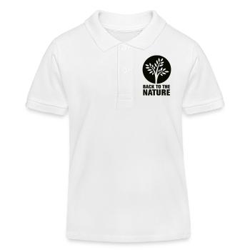 back2nature - Polo enfant bio Stanley/Stella - blanc - Devant
