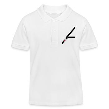 Sicherheitsgurt - Kinder Organic Poloshirt Mini Sprinter von Stanley/Stella - Weiß - Vorne