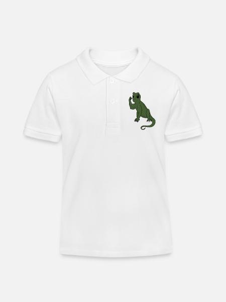 Green Lizard Flex - Kinder Organic Poloshirt Mini Sprinter von Stanley/Stella - Weiß