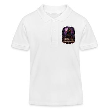 Bluthund - Kinder Organic Poloshirt Mini Sprinter von Stanley/Stella - Weiß - Vorne