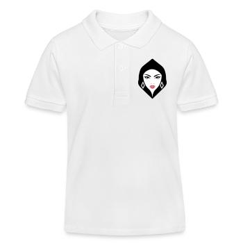 BW Woman Geometrische Schönheit, die Aufmerksamkeit erregt - Kinder Organic Poloshirt Mini Sprinter von Stanley/Stella - Weiß - Vorne