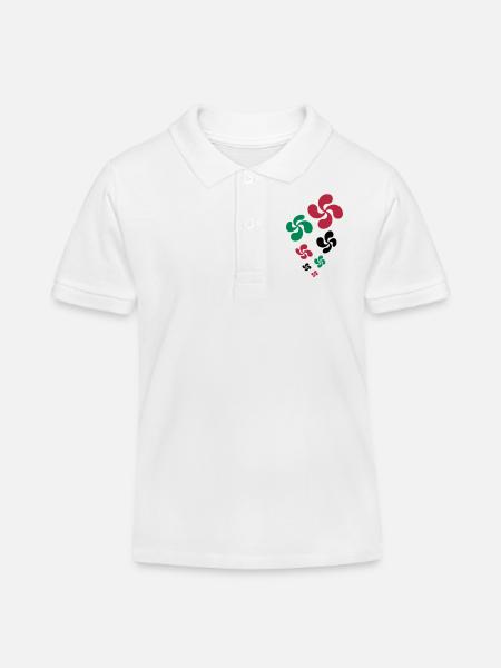 Croix du Pays Basque - Polo enfant bio Stanley/Stella - blanc