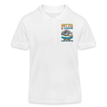 Mutter und sohn - Kinder Organic Poloshirt Mini Sprinter von Stanley/Stella - Weiß - Vorne