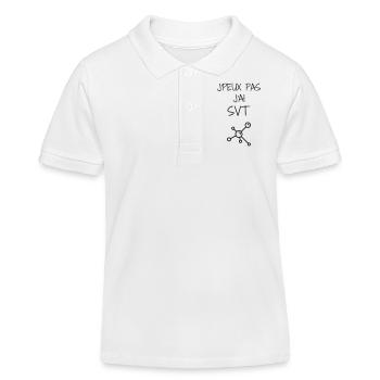 biologie / biologiste / sciences / nature - Polo enfant bio Stanley/Stella - blanc - Devant