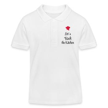 kochen - Kinder Organic Poloshirt Mini Sprinter von Stanley/Stella - Weiß - Vorne