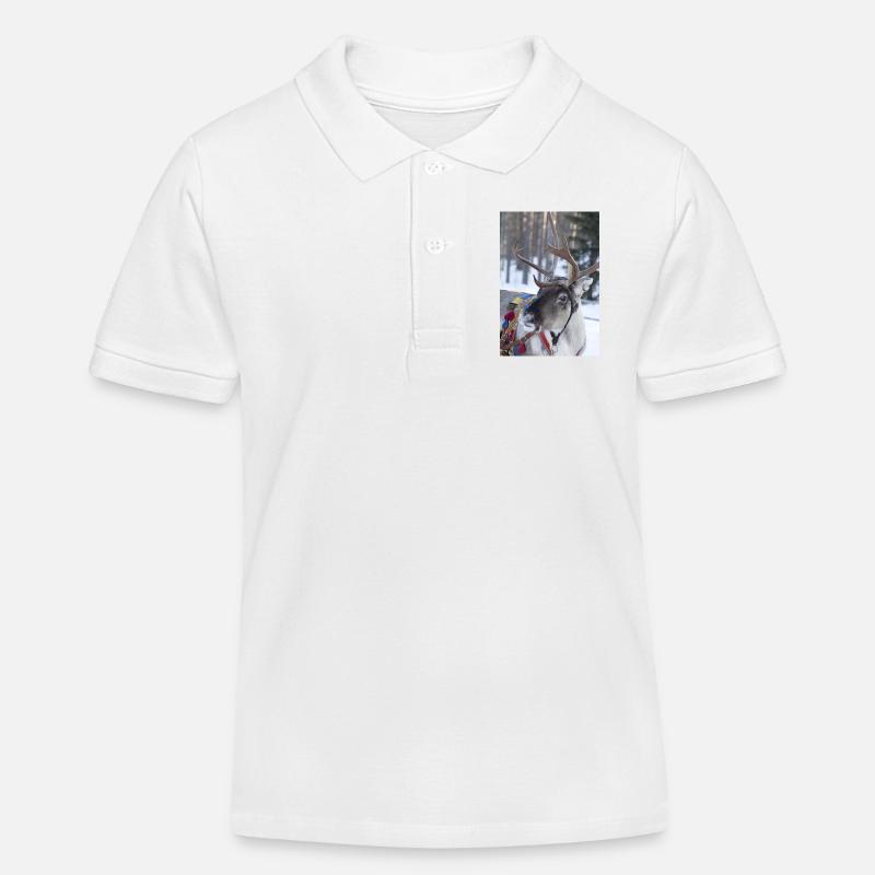 renne - Polo enfant bio Stanley/Stella - blanc