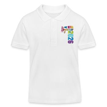 Kita Abgänger 2026 - Kinder Organic Poloshirt Mini Sprinter von Stanley/Stella - Weiß - Vorne