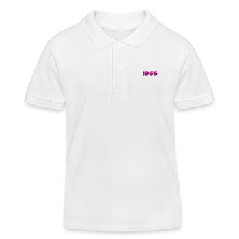 1966 Retro Neon Typografie - Kinder Organic Poloshirt Mini Sprinter von Stanley/Stella - Weiß - Vorne