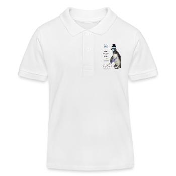Funny Teeth Cleaning Design for Dental Practice - Kids Organic Polo Shirt by Stanley/Stella - white - Front