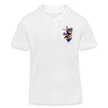 Paraguay - Paraguay - Flaggen - Kinder Organic Poloshirt Mini Sprinter von Stanley/Stella - Weiß - Vorne