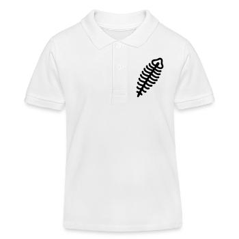 Fossil - Kinder Organic Poloshirt Mini Sprinter von Stanley/Stella - Weiß - Vorne