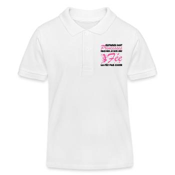 Manche sind Prinzessinnen, aber ich bin eine Fee - Kinder Organic Poloshirt Mini Sprinter von Stanley/Stella - Weiß - Vorne