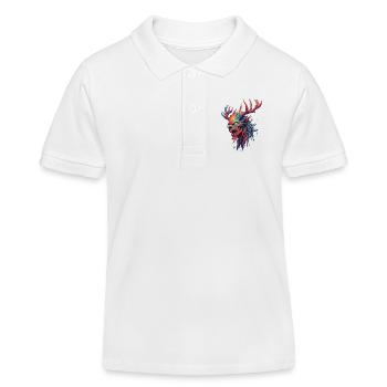 Wendigo / Evil Spirit / Possessive / Horror - Kids Organic Polo Shirt by Stanley/Stella - white - Front