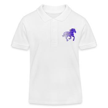 PFERD. FOHLEN. STUTE. TIER. TIERE. NATUR. - Kinder Organic Poloshirt Mini Sprinter von Stanley/Stella - Weiß - Vorne