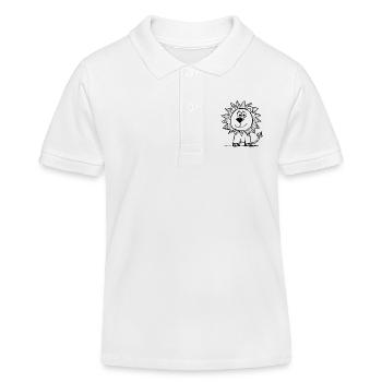 Lion Lion Head - Kids Organic Polo Shirt by Stanley/Stella - white - Front