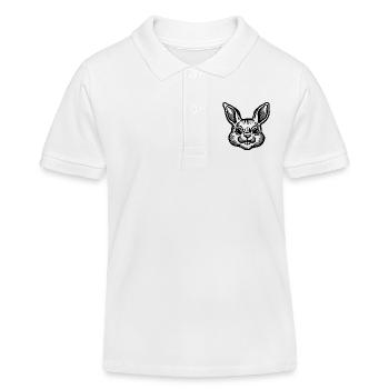 Rabbit Rabbit - Kids Organic Polo Shirt by Stanley/Stella - white - Front