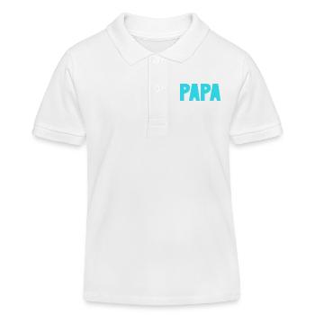 HAPPY FATHER'S DAY. DAD. FATHER'S DAY. FATHER - Kids Organic Polo Shirt by Stanley/Stella - white - Front