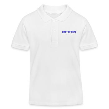 HAPPY FATHER'S DAY. DAD. FATHER'S DAY. FATHER - Kids Organic Polo Shirt by Stanley/Stella - white - Front