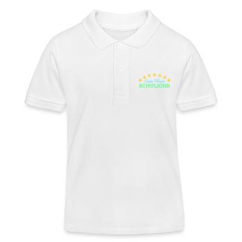 1. Klasse Schulkind Einschulung Schulbeginn - Kinder Organic Poloshirt Mini Sprinter von Stanley/Stella - Weiß - Vorne