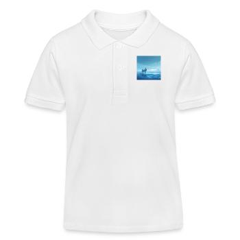 Cow on the ice - Kids Organic Polo Shirt by Stanley/Stella - white - Front
