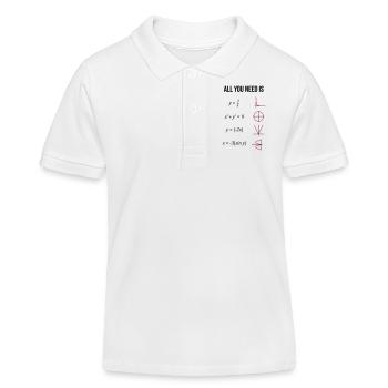 Mathe. Mathelehrer. Mathematiker. Geschenk - Kinder Organic Poloshirt Mini Sprinter von Stanley/Stella - Weiß - Vorne