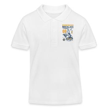 MARTIAL ARTS SPORT - Kampfsport Geschenke Shirts - Kinder Organic Poloshirt Mini Sprinter von Stanley/Stella - Weiß - Vorne