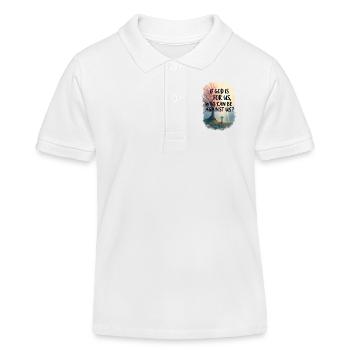 Wenn Gott für uns ist - Kinder Organic Poloshirt Mini Sprinter von Stanley/Stella - Weiß - Vorne