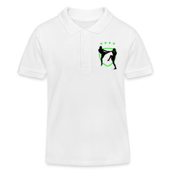 kampfsport_12 - Polo enfant bio Stanley/Stella - blanc - Devant