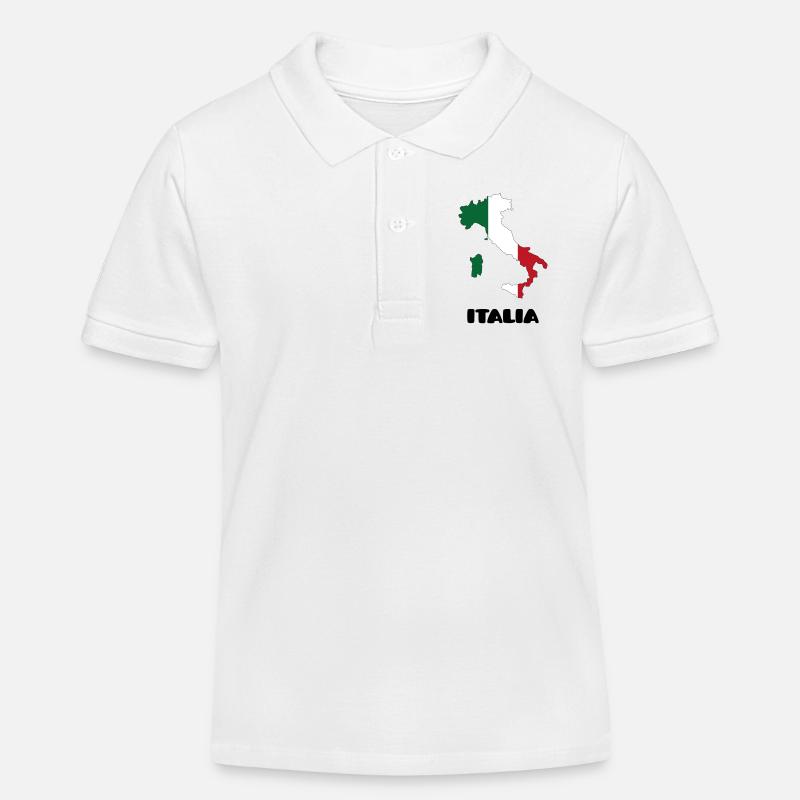 Italia - Polo enfant bio Stanley/Stella - blanc