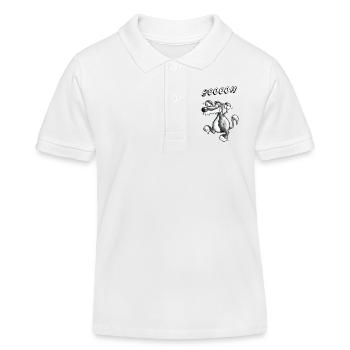 Loup sauvage - Polo enfant bio Stanley/Stella - blanc - Devant