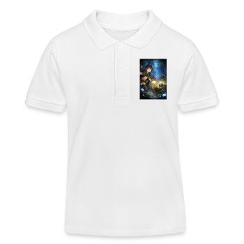 The search for the right path - Kids Organic Polo Shirt by Stanley/Stella - white - Front