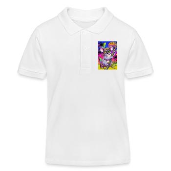 Koala - Kinder Organic Poloshirt Mini Sprinter von Stanley/Stella - Weiß - Vorne