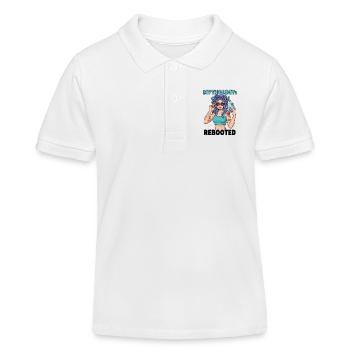 Modern Medusa Mythology Rebooted - Kids Organic Polo Shirt by Stanley/Stella - white - Front