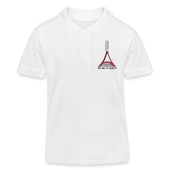 French Tennis Open - Kinder Organic Poloshirt Mini Sprinter von Stanley/Stella - Weiß - Vorne