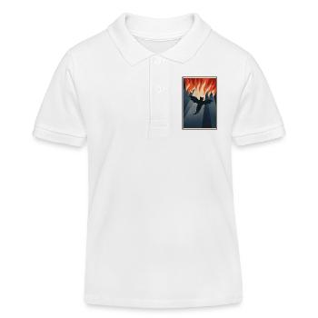 Hellcat - Katze aus der Hölle - Kinder Organic Poloshirt Mini Sprinter von Stanley/Stella - Weiß - Vorne