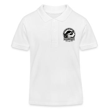 ORDER OF THE LAZY GEEK Saturn Astrofotografie - Kinder Organic Poloshirt Mini Sprinter von Stanley/Stella - Weiß - Vorne