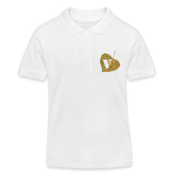 Feuille E 95 V - Polo enfant bio Stanley/Stella - blanc - Devant