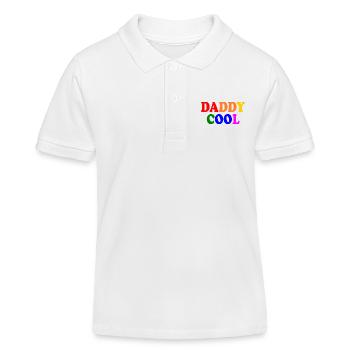 Daddy cool - Kinder Organic Poloshirt Mini Sprinter von Stanley/Stella - Weiß - Vorne