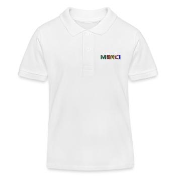 MERCI - Polo enfant bio Stanley/Stella - blanc - Devant